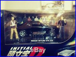 Jada Initial D Metal Model Kit 124 Nissan Skyline GTR R32 figures Rare Die cast