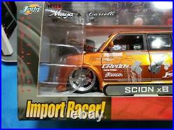 Jada Toys Die Cast 124 Import Racer Garage WorxMetal Model Kit Orange Scion xB