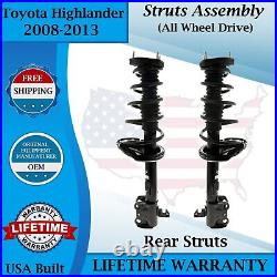 KYB OEM Rear Struts For 2008-2013 Toyota Highlander 4X4 Lifetime Warranty