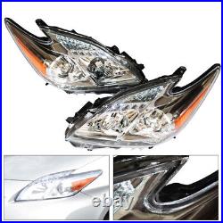 LH+RH Headlights Headlamps Assembly Kit For 2010-2011 Toyota Prius Halogen Model