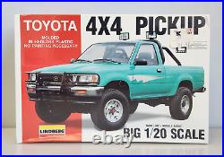 Lindberg Toyota 4X4 Pickup Big 1/20 Scale Truck Model Kit 72506, New Sealed