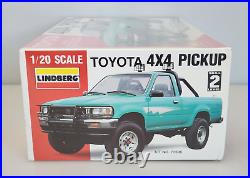 Lindberg Toyota 4X4 Pickup Big 1/20 Scale Truck Model Kit 72506, New Sealed