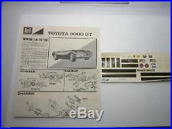 MPC Toyota 2000 GT Roadster 125 Scale Vintage Model Car Kit