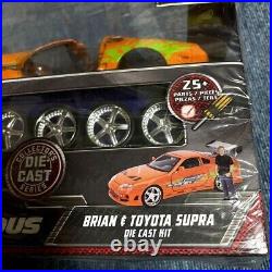 Movie Fast & Furious Brian's TOYOTA SUPRA JZA80 Diecast Model Kit 124 New