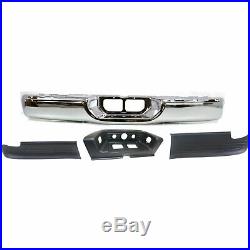 New Kit Step Bumper Rear Face Bar Chrome Styleside for Toyota Tundra 2000-2006