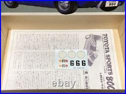 Nitto 1 24 Toyota Sports 800 3rd Japan G. P. With Works Decal Unassembled Nit