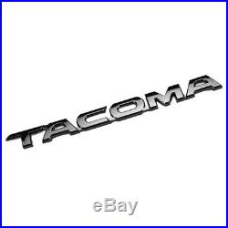OEM Model Nameplate Emblem matte Black Kit Set of 3 for Toyota Tacoma New A