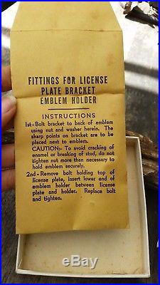 Original vintage 1950s DC Chiropractor license Plate Emblem Topper Auto parts