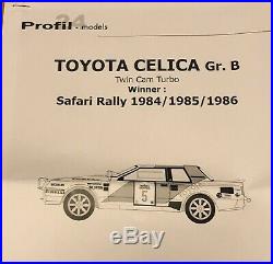 Profil 24 124 Toyota Celica TA64 Twincam Turbo Safari 84 85 86 Aoshima Beemax