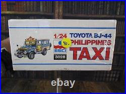 RARE Brand New Sealed ESCI PHILIPPINES TAXI TOYOTA BJ-44 1/24 MODEL CAR 3028
