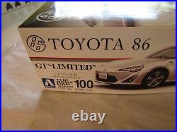 Rare 1/24 Aoshima 3 In 1 Toyota 86 2012 Gt Limited Model Kit #100 Open Box