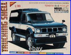 Rare model kit 1/20 Nichimo Toyota Hilux 4WD Tracking Shell from JP f10790