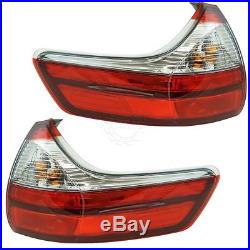 Rear Outer Tail Light Lamp Pair Driver & Passenger Sides for Toyota Sienna New