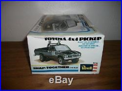 Revell Kit # 6205 1979 Toyota 4x4 pickup, Snap-Together 1/25 scale