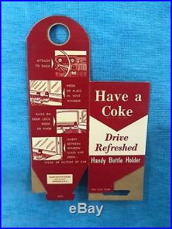 Six (6) 1950s COCA COLA Handy Bottle Holders Vintage Final Lot (Abt Gone)