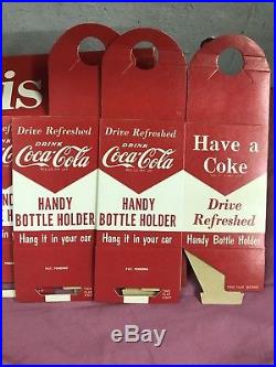 Six (6) 40s 50s COCA COLA Handy Bottle Holders Vintage Old Gm Final Lot Deal