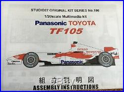 Studio 27 1/20 Toyota TF105 Panasonic (FK20186) R. Schumacher Trulli Zonta