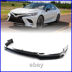 Style Glossy Black Front Bumper Lip Splitter For Camry SE XSE 2018-2020 V1