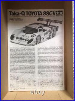 TAMIYA 1/24 Model Kit TOYOTA Taka-Q 88C-V 1st Edition Racing Car Collection