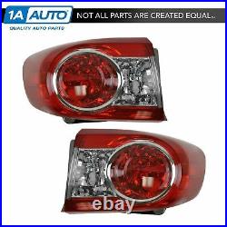 Taillights Taillamps Left & Right Pair Set for 11-13 Corolla Japan Built Models