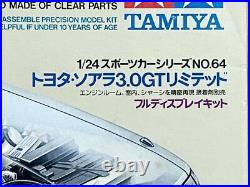 Tamiya 1/24 Toyota Soarer 3.0Gt Limited Full Display Kit No. 64 Plastic Model