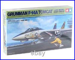 Tamiya 1/48 Grumman F-14A Tomcat Model Jet Kit withCarrier Launch Set (Late Model)