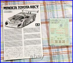 Tamiya 124 Scale Minolta Toyota 88C-V Automotive Plastic Model Kit Unassembled