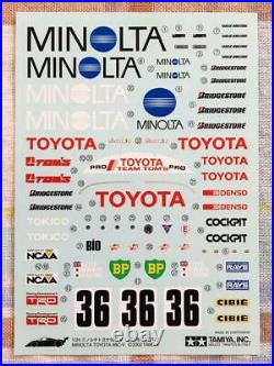 Tamiya 124 Scale Minolta Toyota 88C-V Automotive Plastic Model Kit Unassembled