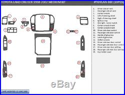 Toyota Land Cruiser 1998-2002 Dash Trim Medium Kit 19 Pcs All Models