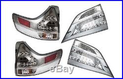 Toyota Sienna SE Kit Rear Outer Inner Tail Light 4 Piece Clear lens Lamp Genuine