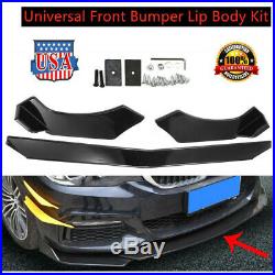 Universal Front Bumper Lip Body Kit Spoiler For Honda Civi BMW Audi Benz Mazda