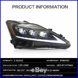 VLAND LED Headlight for Lexus IS250 IS350 IS 220d IS F Model Turn Signal Lamp
