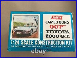 Vintage Airfix James Bond 007 Toyota 2000GT 124 Pattern 723 1968 Unused RARE