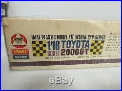 Vintage Imai Toyota 2000GT Motorized Model Kit 116 Scale Sealed MIB LV045